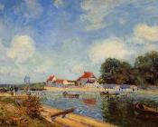 阿尔弗莱德 西斯莱 : Loing Dam at Saint-Mammes